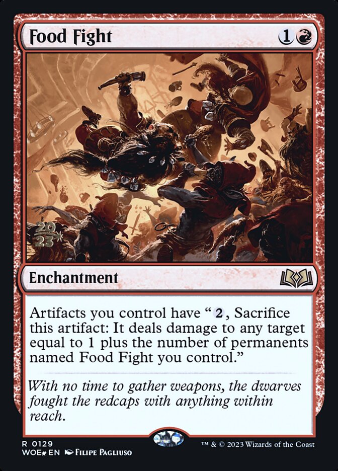 Food Fight (Prerelease) (Wilds of Eldraine) - (Foil): Wilds of Eldraine Promos