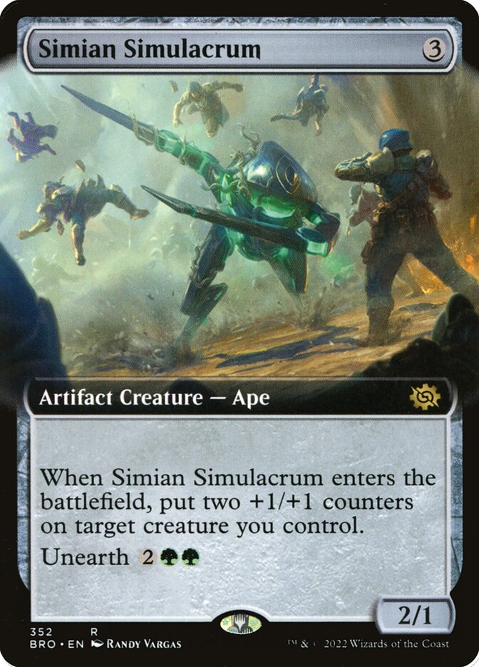 Simian Simulacrum (Extended Art) - (Foil): The Brothers' War