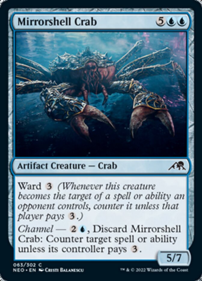 Mirrorshell Crab - (Foil): Kamigawa: Neon Dynasty