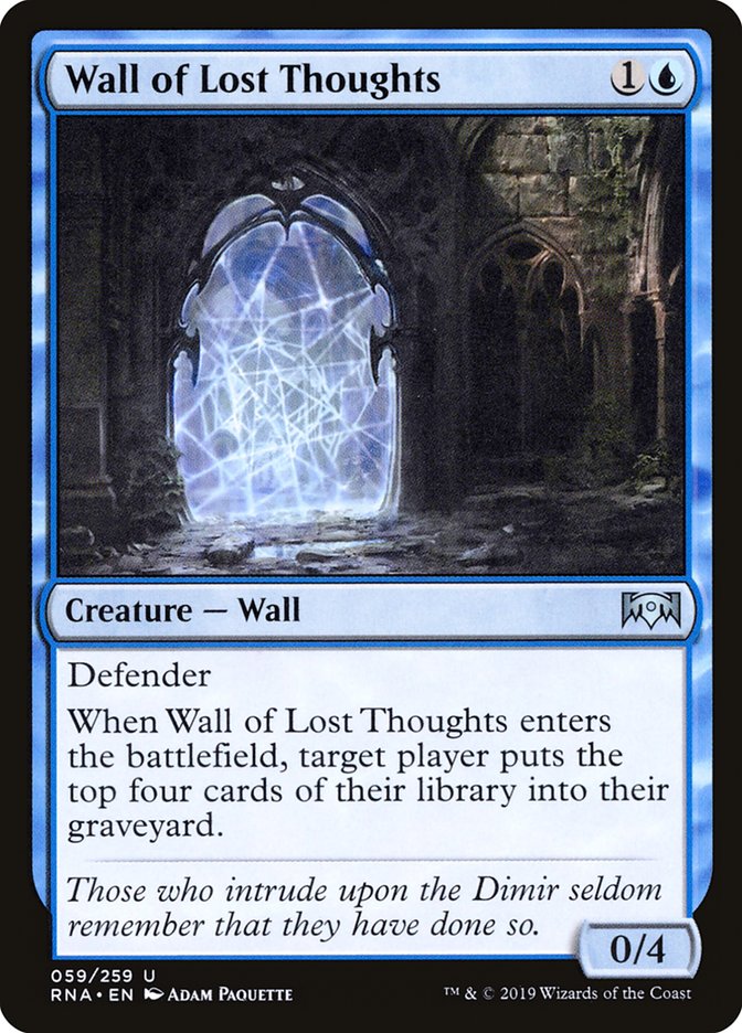 Wall of Lost Thoughts - (Foil): Ravnica Allegiance