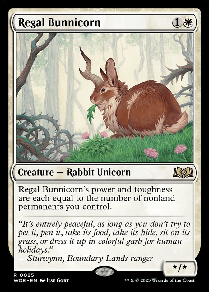 Regal Bunnicorn: Wilds of Eldraine