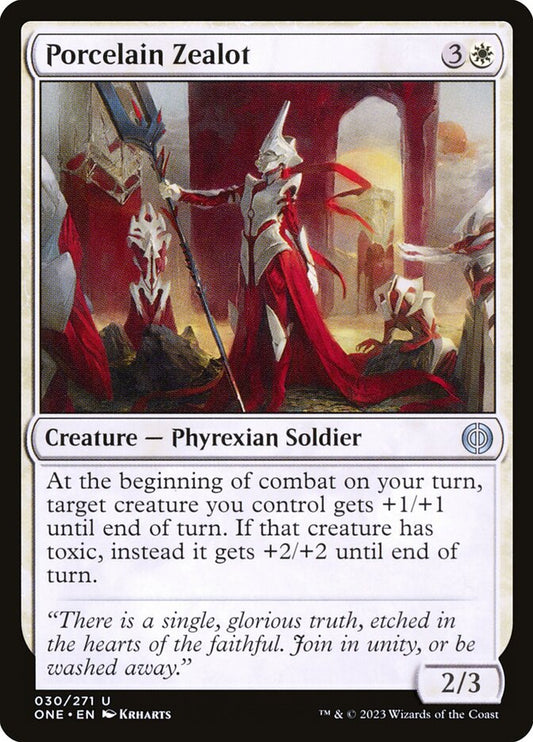 Porcelain Zealot: Phyrexia: All Will Be One