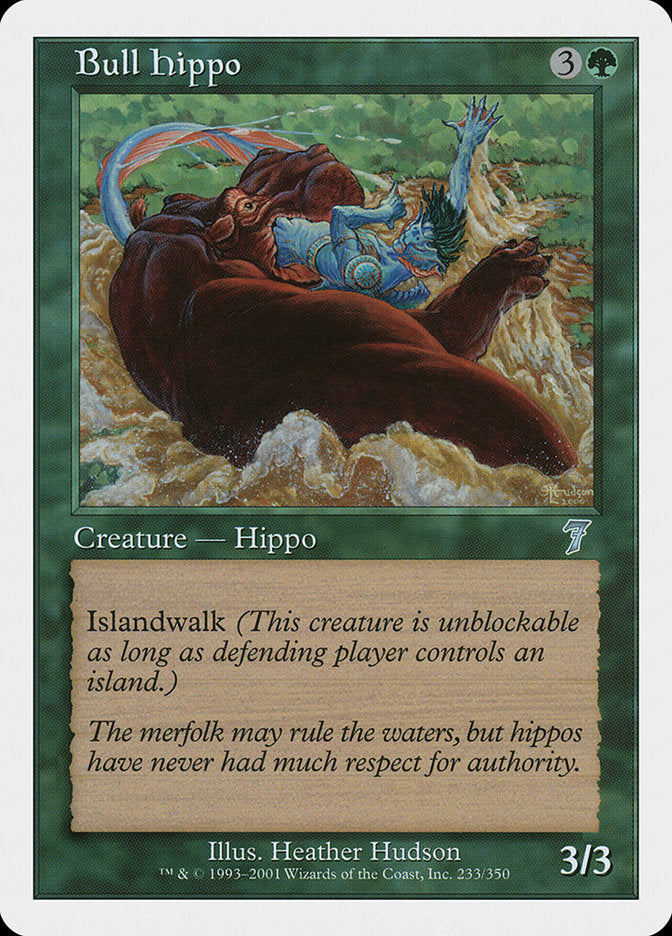 Bull Hippo - (Foil): Seventh Edition