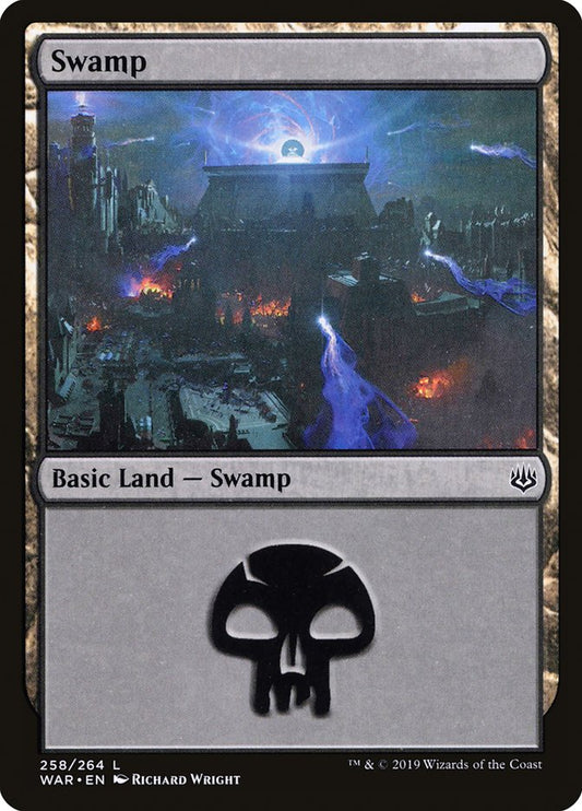 Swamp (#258) - (Foil): War of the Spark