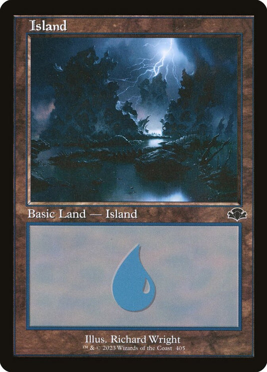 Island (#405) (Retro Frame) - (Foil): Dominaria Remastered