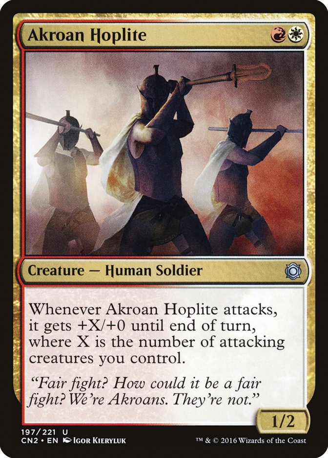 Akroan Hoplite: Conspiracy: Take the Crown