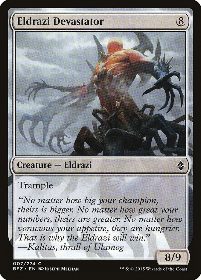 Eldrazi Devastator - (Foil): Battle for Zendikar