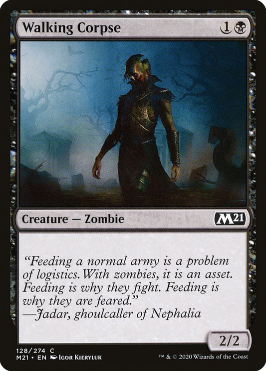 Walking Corpse - (Foil): Core Set 2021