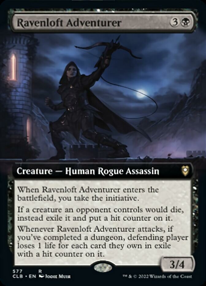 Ravenloft Adventurer (Extended Art) - (Foil): Commander Legends: Battle for Baldur's Gate