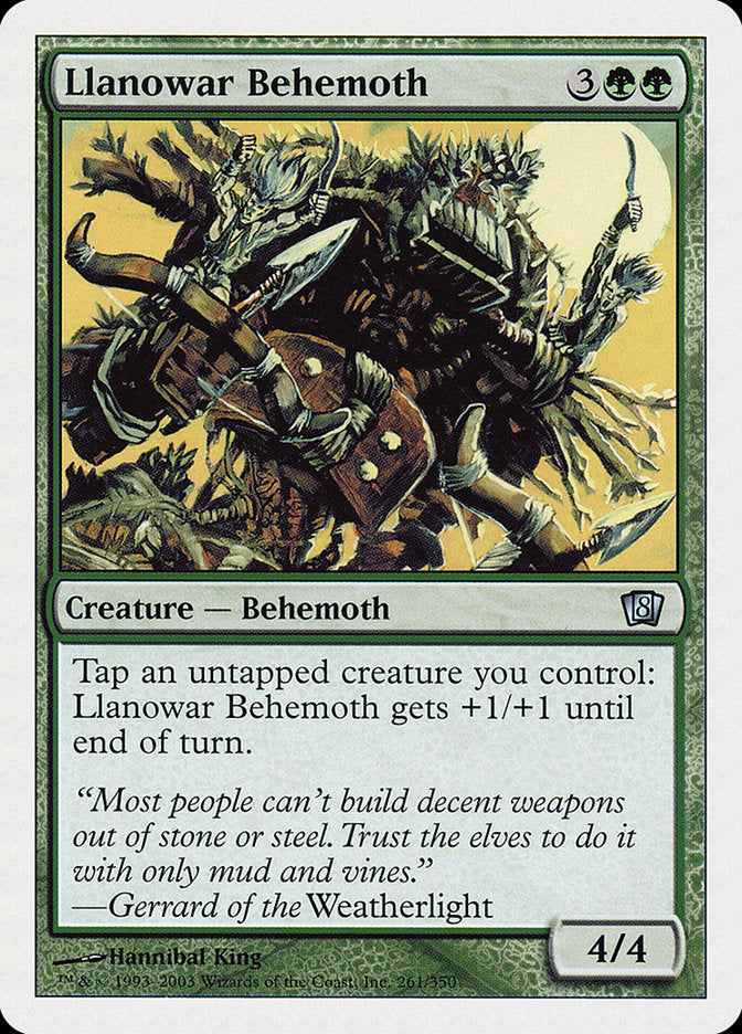 Llanowar Behemoth: Eighth Edition