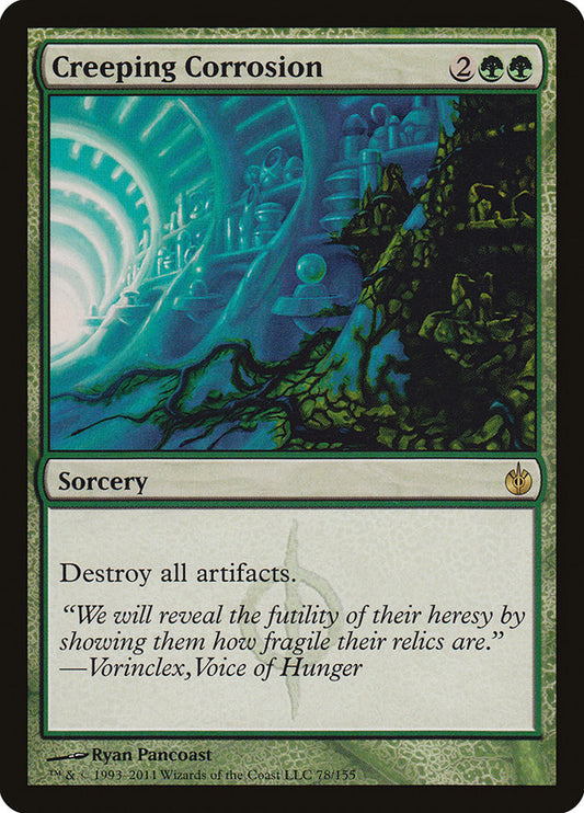 Creeping Corrosion - (Foil): Mirrodin Besieged