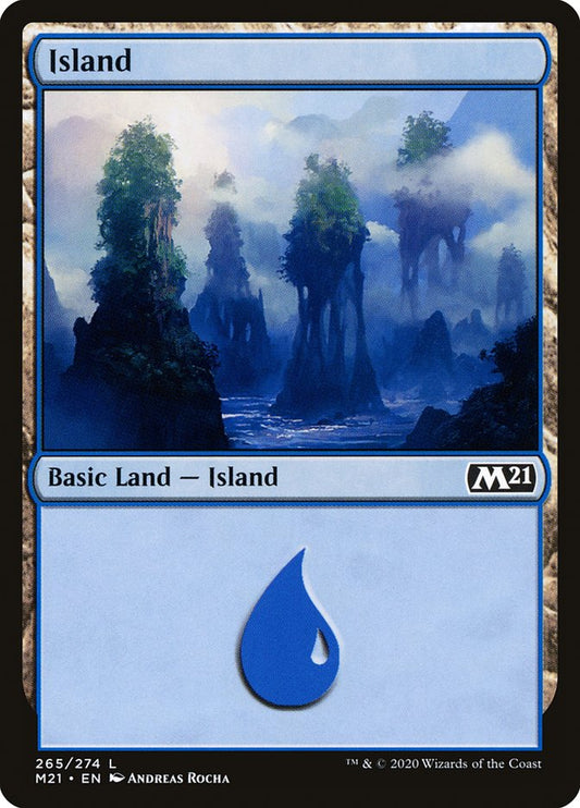 Island (#265) - (Foil): Core Set 2021