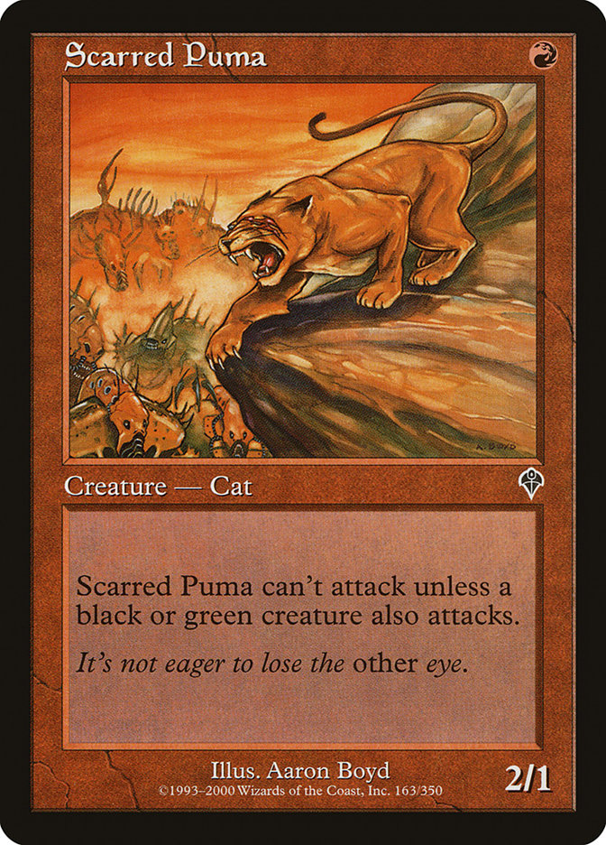 Scarred Puma - (Foil): Invasion