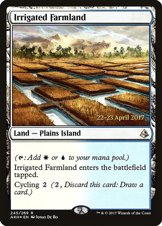Irrigated Farmland (Prerelease) (Amonkhet) - (Foil): Amonkhet Promos