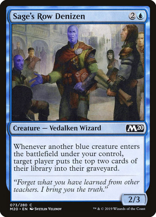 Sage's Row Denizen - (Foil): Core Set 2020