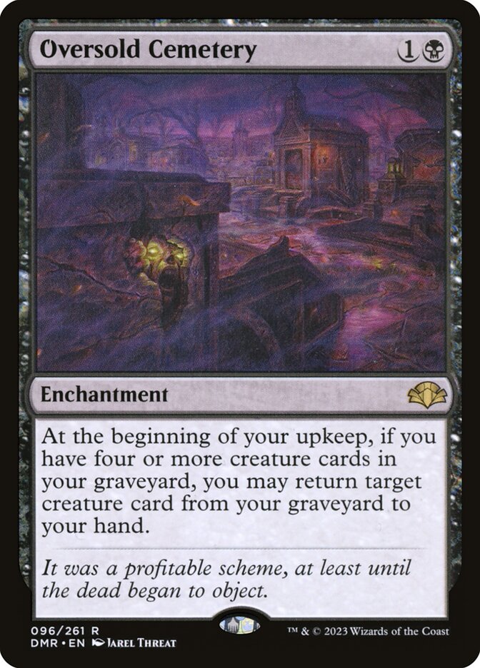 Oversold Cemetery - (Foil): Dominaria Remastered