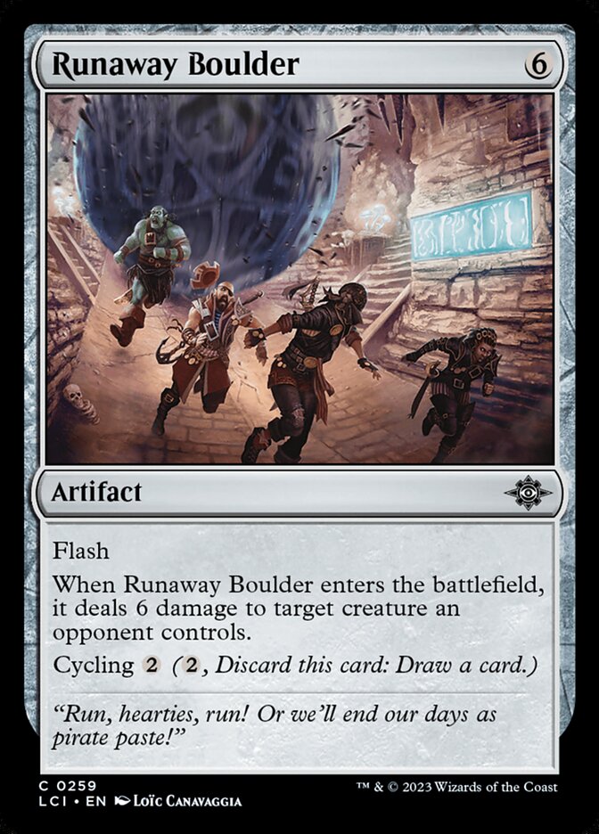 Runaway Boulder - (Foil): Lost Caverns of Ixalan