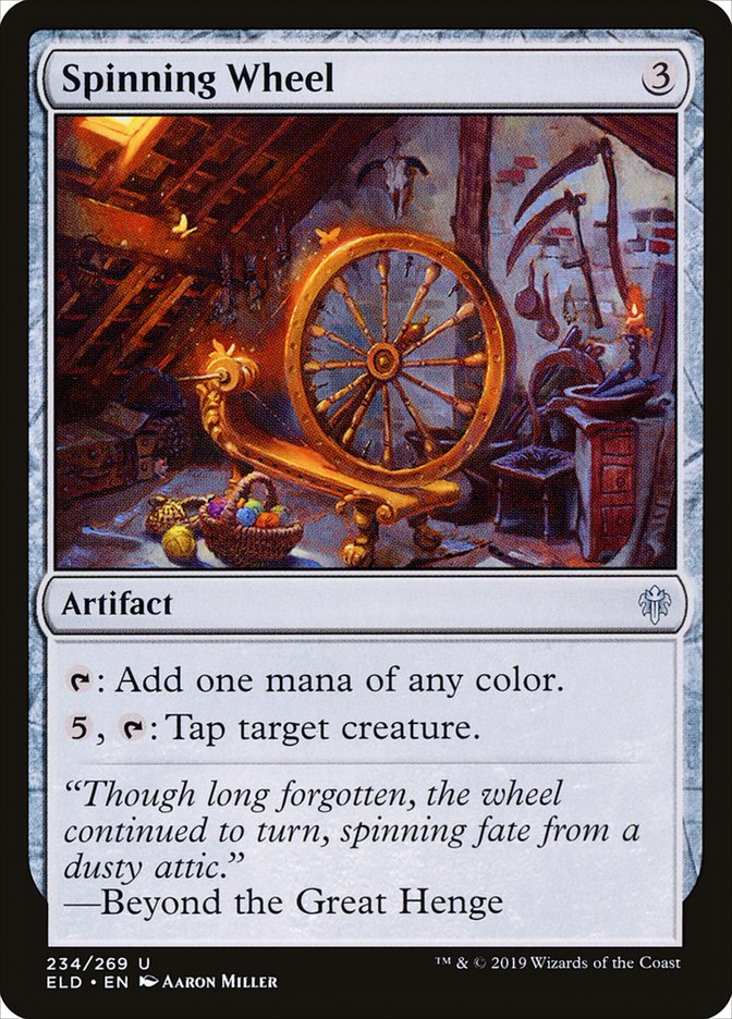 Spinning Wheel - (Foil): Throne of Eldraine
