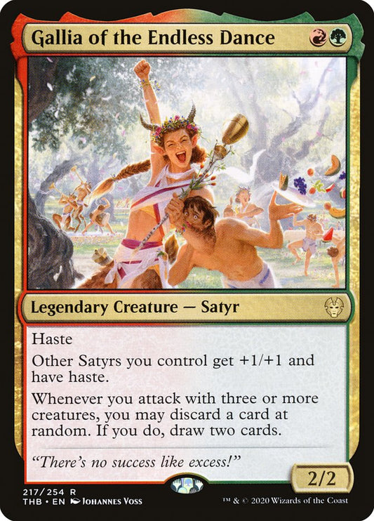 Gallia of the Endless Dance - (Foil): Theros Beyond Death