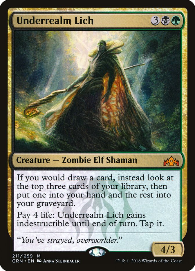 Underrealm Lich - (Foil): Guilds of Ravnica