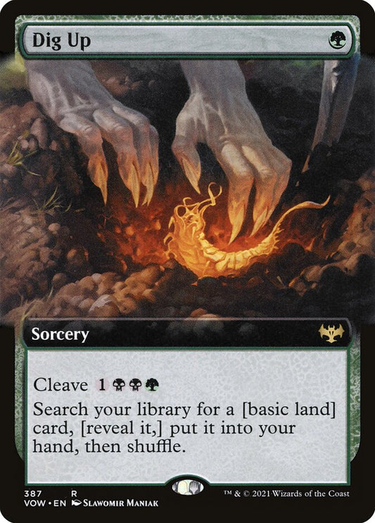 Dig Up (Extended Art) - (Foil): Innistrad: Crimson Vow
