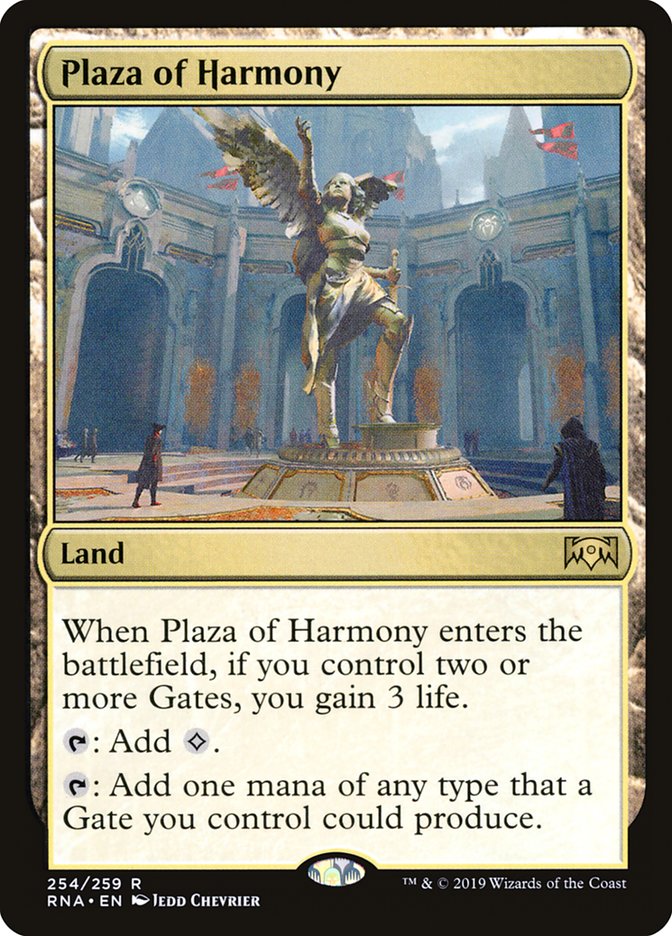 Plaza of Harmony - (Foil): Ravnica Allegiance
