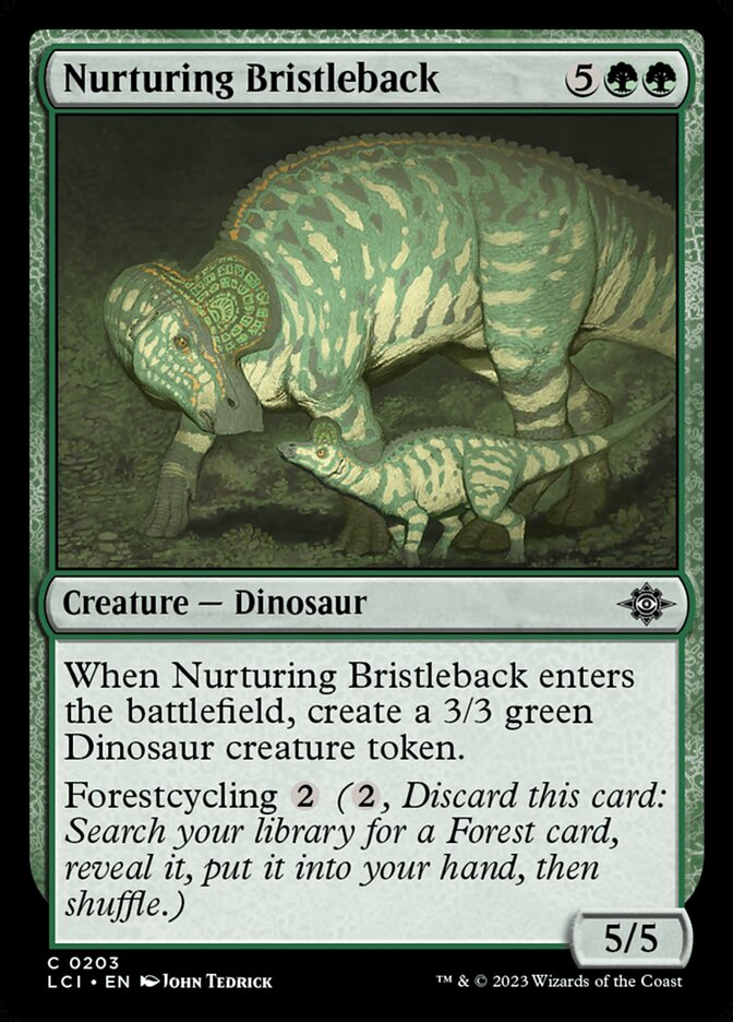 Nurturing Bristleback - (Foil): Lost Caverns of Ixalan