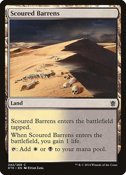 Scoured Barrens - (Foil): Khans of Tarkir