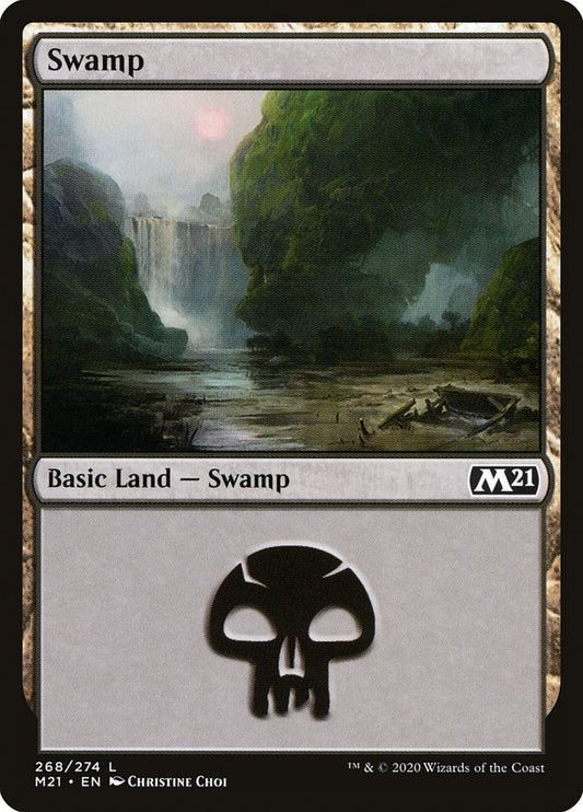 Swamp (#268) - (Foil): Core Set 2021