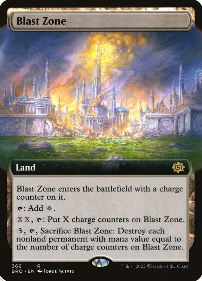 Blast Zone (Extended Art) - (Foil): The Brothers' War