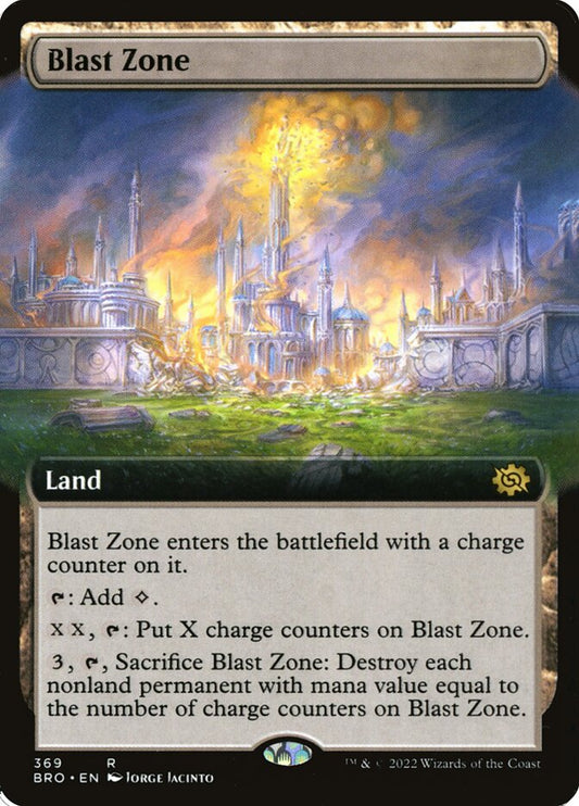 Blast Zone (Extended Art) - (Foil): The Brothers' War