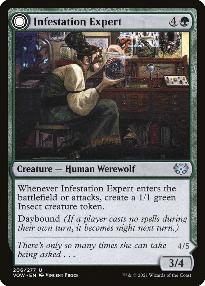 Infestation Expert // Infested Werewolf: Innistrad: Crimson Vow