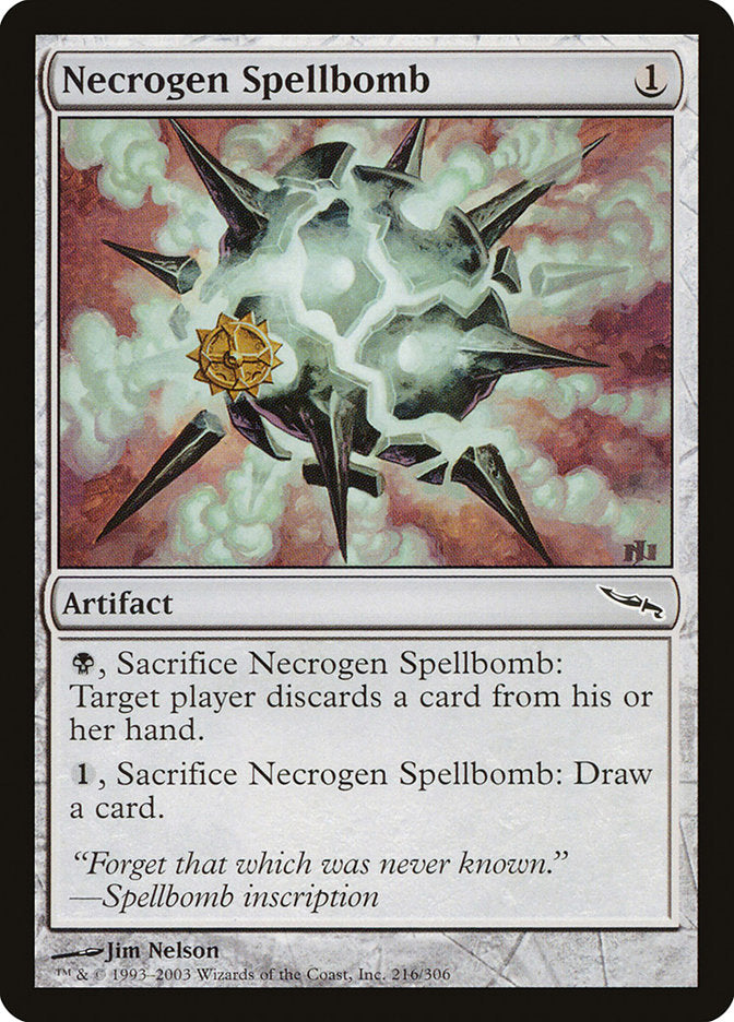 Necrogen Spellbomb - (Foil): Mirrodin