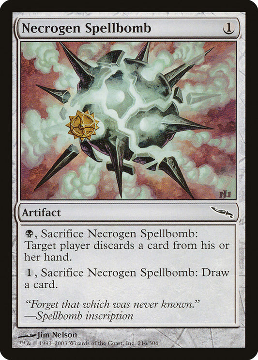 Necrogen Spellbomb - (Foil): Mirrodin