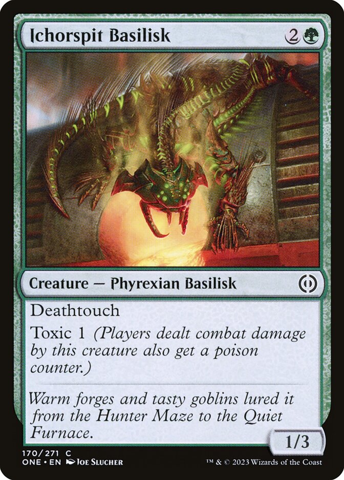 Ichorspit Basilisk - (Foil): Phyrexia: All Will Be One