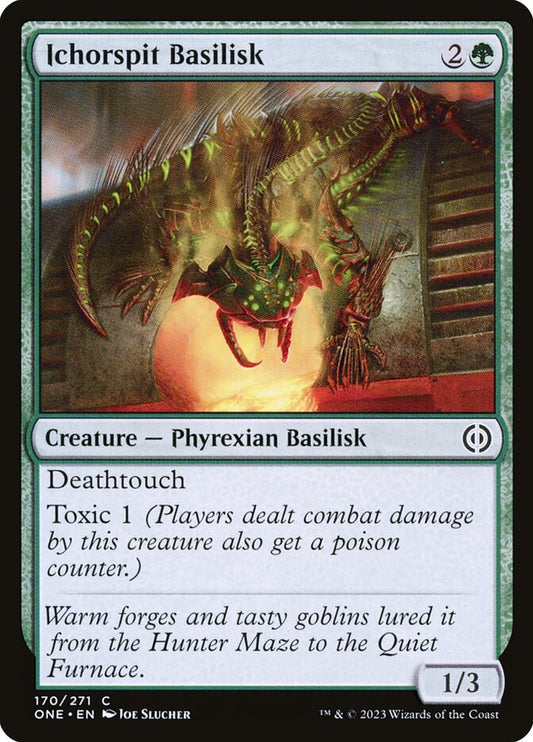 Ichorspit Basilisk - (Foil): Phyrexia: All Will Be One