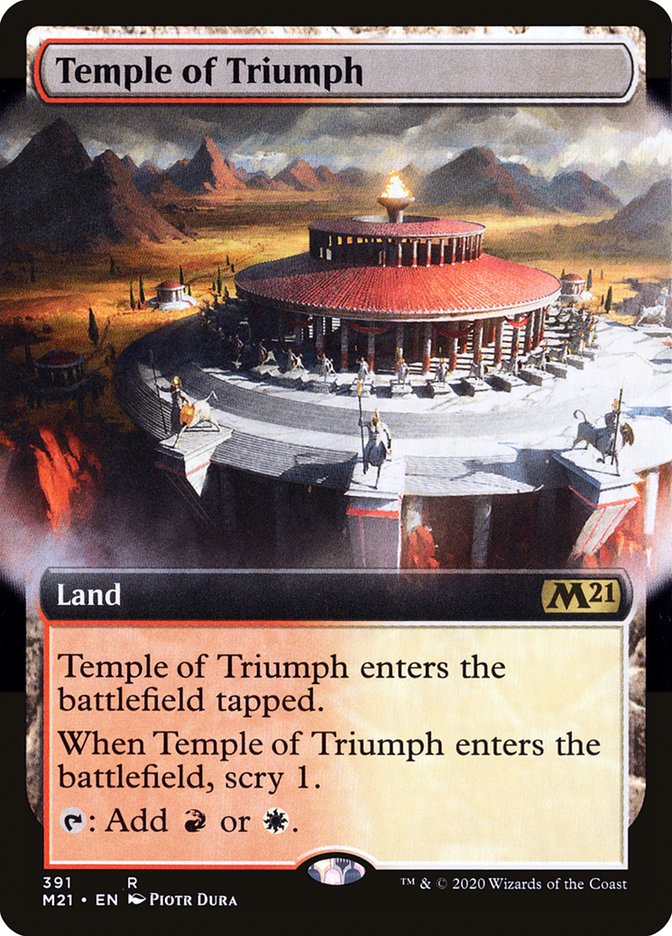 Temple of Triumph (Extended Art) - (Foil): Core Set 2021