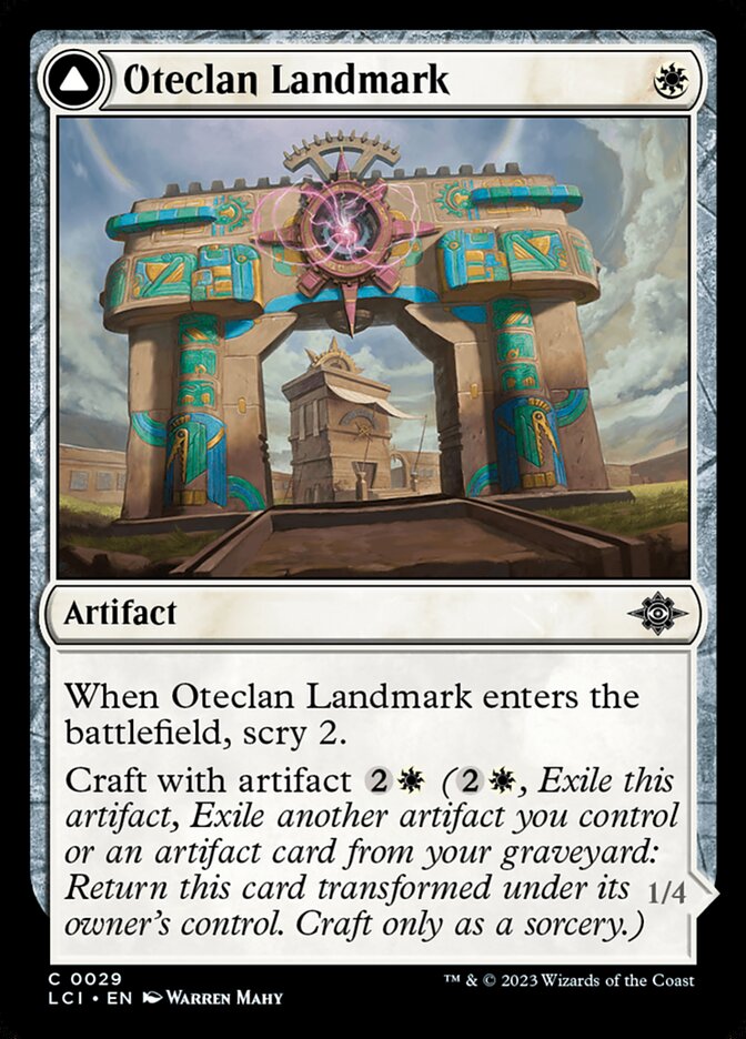Oteclan Landmark // Oteclan Levitator: Lost Caverns of Ixalan