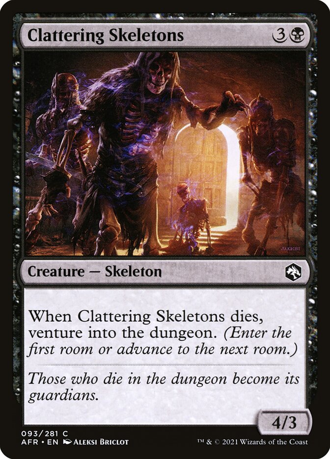 Clattering Skeletons - (Foil): Adventures in the Forgotten Realms