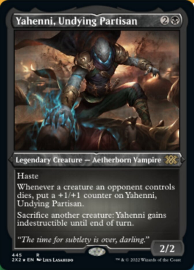 Yahenni, Undying Partisan (Foil Etched) - (Foil): Double Masters 2022