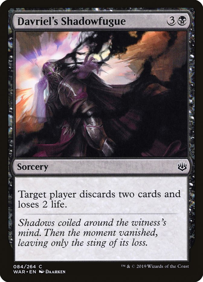 Davriel's Shadowfugue - (Foil): War of the Spark