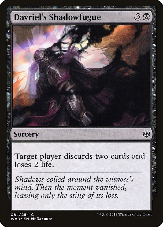 Davriel's Shadowfugue - (Foil): War of the Spark