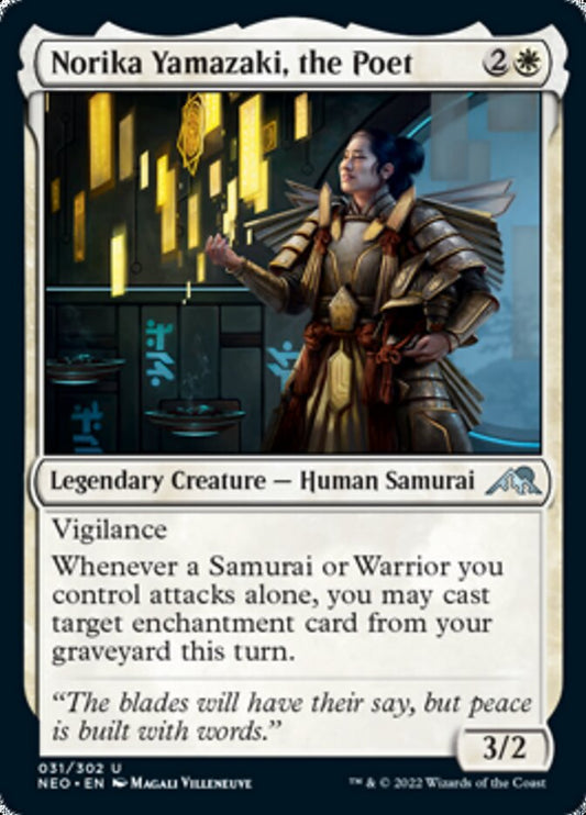 Norika Yamazaki, the Poet - (Foil): Kamigawa: Neon Dynasty