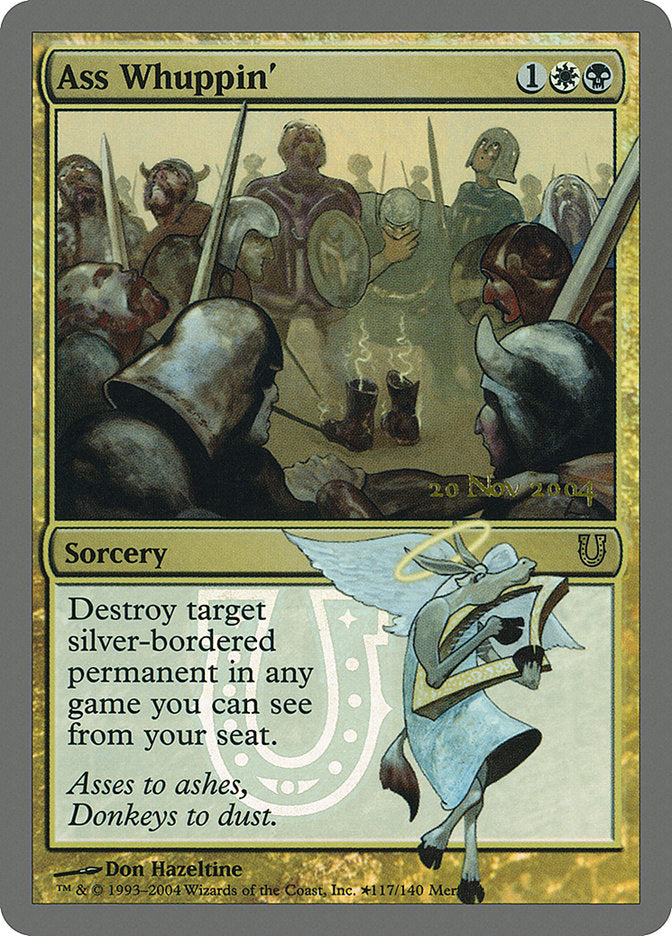 Ass Whuppin' (Prerelease) (Unhinged) - (Foil): Unhinged Promos