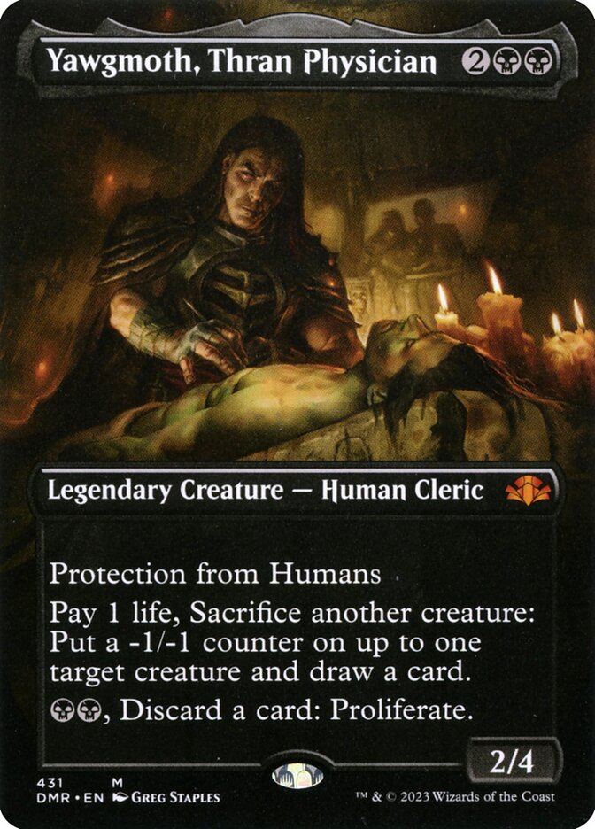 Yawgmoth, Thran Physician (Borderless) - (Foil): Dominaria Remastered