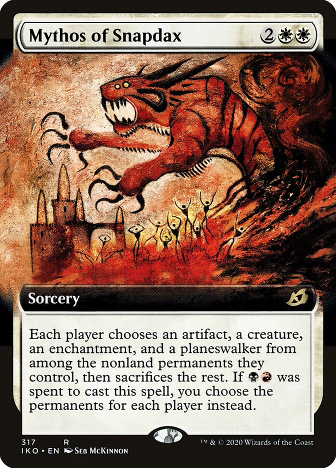 Mythos of Snapdax (Extended Art) - (Foil): Ikoria: Lair of Behemoths