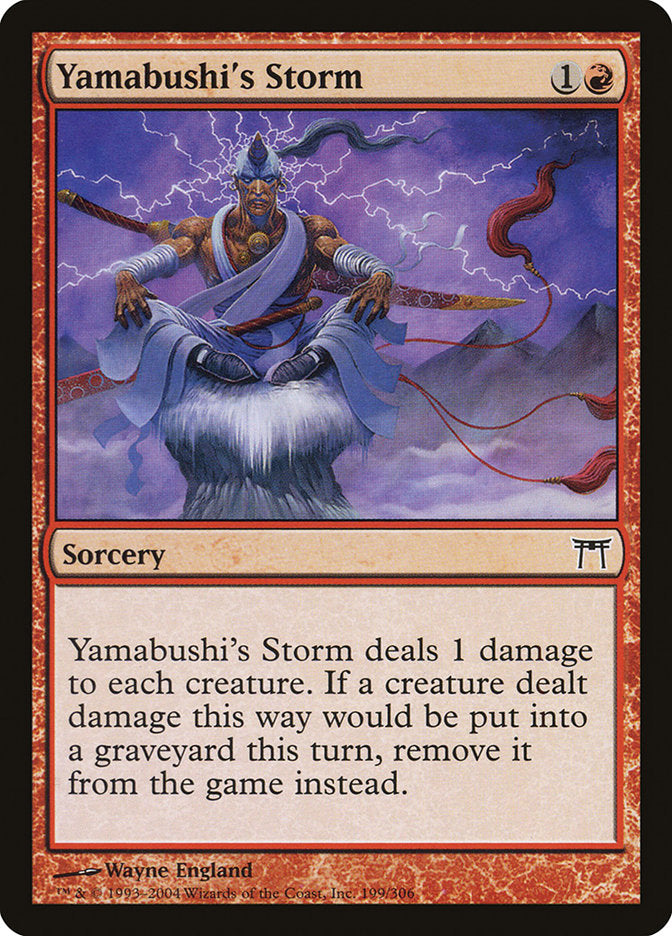Yamabushi's Storm - (Foil): Champions of Kamigawa