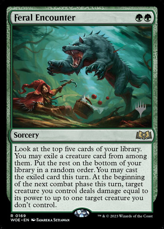 Feral Encounter (Promo Pack) (Wilds of Eldraine): Wilds of Eldraine Promos