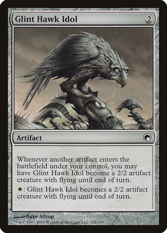 Glint Hawk Idol: Scars of Mirrodin