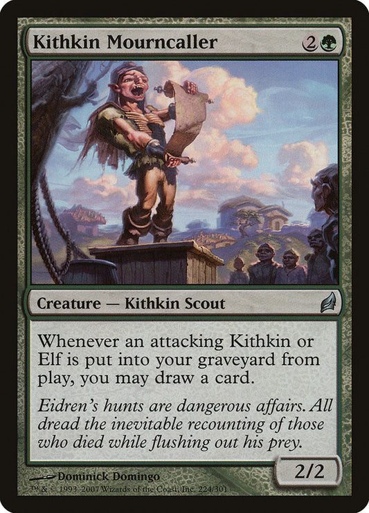 Kithkin Mourncaller - (Foil): Lorwyn